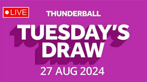 thunderball results 3 numbers|Thunderball Results 27th August 2024 .